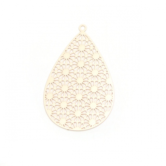 Picture of Brass Pendants Drop Filigree Stamping                                                                                                                                                                                                                         