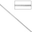 Immagine di Ottone Catena di casella Accessori Tono Argento 0.8x0.8mm, 2 M