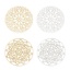 Immagine di Lega di Ferro Filigree Stamping Connettore Accessori Tondo Tono Argento 25mm Dia, 10 Pz