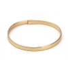 Imagen de Latón Brazalete Ronda Chapado en Oro Puede Abrir 19.5cm longitud, 1 Unidad