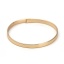 Immagine di Ottone Braccialetto Tondo Oro Placcato Possibile Aprire 19.5cm Lunghezza, 1 Pz