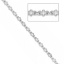 Immagine di Ottone Cavo Catena Accessori Simbolo di Infinito Tono Argento 5x3.5mm 2.8mm, 1 M