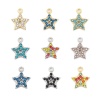Picture of Stainless Steel Charms Pentagram Star Rhinestone