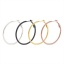 Picture of Hoop Earrings Silver Tone Round 5cm(2") Dia, Post/ Wire Size: (20 gauge), 1 Pair