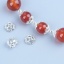 Picture of Stainless Steel Beads Caps Flower Carved Pattern  