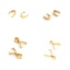 Immagine di 304 Acciaio Inossidabile Fermagli Per Ciondolo Pizzico A Forma di U Oro Placcato 7mm x 6mm, 10 Pz