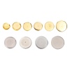 Picture of Stainless Steel Ear Post Stud Earrings Round Cabochon Settings  
