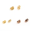 Immagine di 304 Acciaio Inossidabile Orecchino Indietro Tappi Farfalla Oro Placcato 5mm x 4mm, 50 Pz