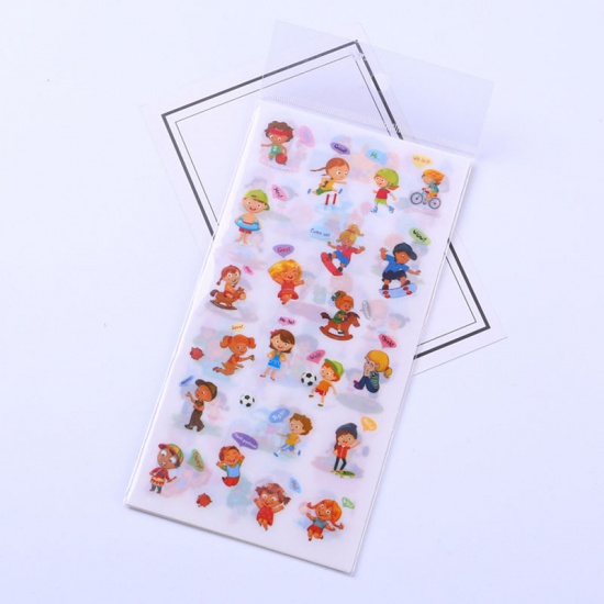 Picture of PVC DIY Scrapbookco Stickers Multicolor Boy & Girl Lover
