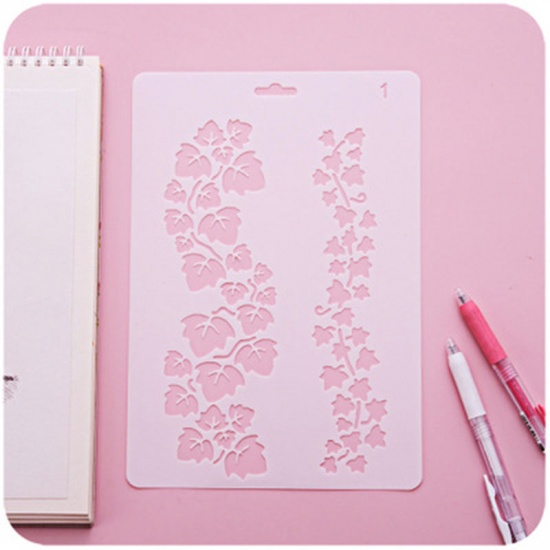 Picture of PP Drawing Template White Heart Person 25.7cm x 17.5cm, 2 PCs
