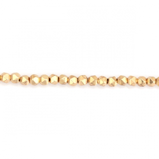 Image de (Classement B) Perles en Hématite （ Naturel ） Argent 2mm x 2mm, Trou: env. 0.5mm, 40cm long, 1 Enfilade (Env. 202 Pcs/Enfilade)