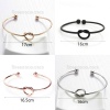 Picture of New Fashion Brass Cuff Bangles Bracelet Heart Love Knot