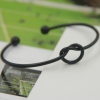 Picture of New Fashion Brass Cuff Bangles Bracelet Heart Love Knot