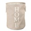 Picture of Apricot Beige - Laundry Clothing Basket Water-resistance With Handles Bin Cotton Linen Clothes Storage
