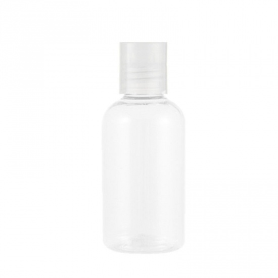Изображение Transparent - 75ml Empty Cosmetic Bottles Refillable Plastic Tubes Bottles Squeeze Lotion Bottles with Flip Cap for Home Outdoor