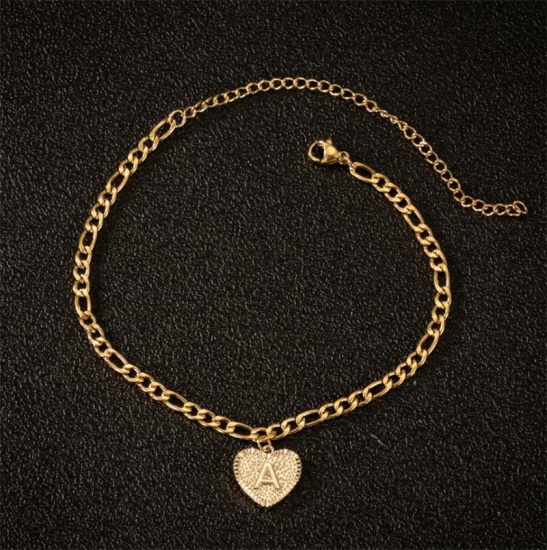 Изображение Stainless Steel Anklet Gold Plated 1 Piece