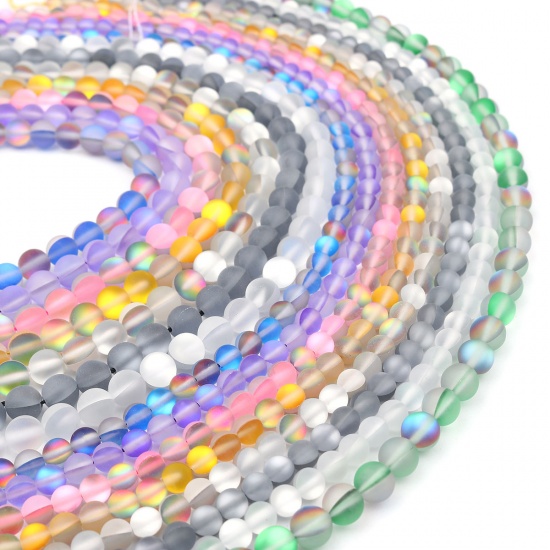 Picture of Glass Imitation Glitter Polaris Beads Multicolor