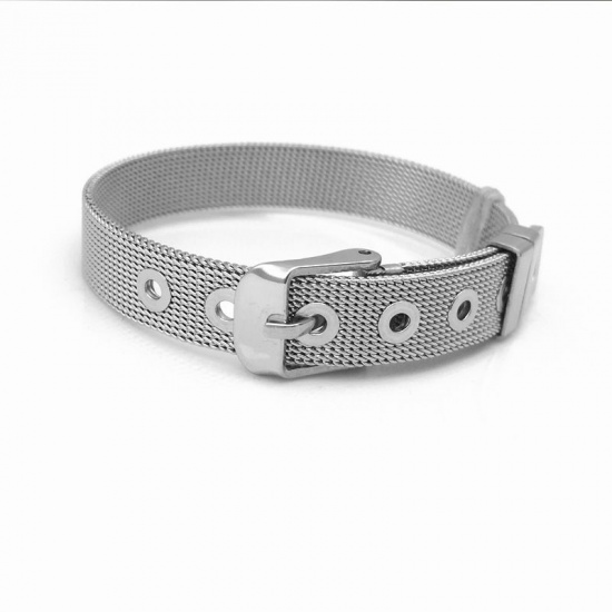 Picture of Stainless Steel Watch Bands For Watch Face Black 21cm wide, 1 Piece