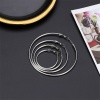 Image de Stainless Steel Hoop Earrings Circle Ring 1 Pair