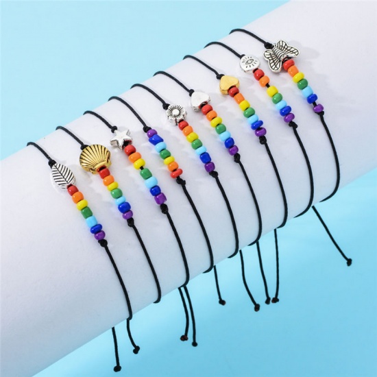 Picture of Yoga Healing Braided Bracelets Multicolor Eye Adjustable 1 Piece