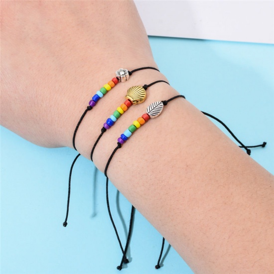 Picture of Yoga Healing Braided Bracelets Multicolor Eye Adjustable 1 Piece