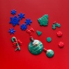 Imagen de Silicone Resin Mold For Jewelry Making Christmas Candy Cane Star Star White 1 Piece