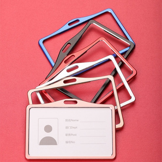 Picture of Aluminum Alloy ID Card Badge Holders 9.8cm x 5.8cm, 1 Piece
