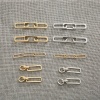 Picture of Zinc Based Alloy Connectors Oval Gold Plated 38mm x 10mm, 10 PCs