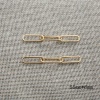 Picture of Zinc Based Alloy Connectors Oval Gold Plated 38mm x 10mm, 10 PCs
