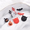 Изображение Zinc Based Alloy Charms Black Halloween Pumpkin 10 PCs