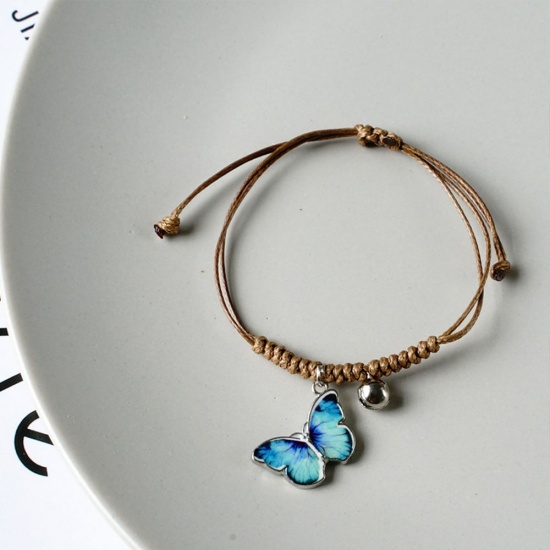 Picture of Ceramic Insect Braided Bracelets Blue Butterfly Animal Pentagram Star