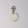 Immagine di Stainless Steel Keychain & Keyring Round Blank Stamping Tags 1 Piece
