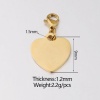 Image de Stainless Steel Blank Stamping Tags Keychain & Keyring Multicolor Heart