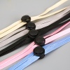 Picture of Nylon Face Mask Neck Strap Lariat Lanyard Necklace Beige Adjustable 70cm(27 4/8") long, 1 Piece