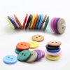 Image de 100pcs 10mm Resin 2 Hole Sewing Button Scrapbooking Embellishment Decorative Button Apparel Sewing Accessories