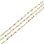 Immagine di Brass Galaxy Link Cable Chain Findings Round Gold Plated Multicolor 6mm, 1 M