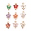 Picture of Brass Charms Gold Plated Flower 12mm x 8mm, 5 PCs