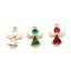 Imagen de Copper Religious Charms Gold Plated Angel Clear Rhinestone 15mm x 11mm, 5 PCs