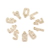 Picture of Brass Charms Gold Plated Number 13mm x 4mm, 3 PCs