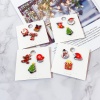 Picture of Acrylic Pin Brooches Christmas Santa Claus Tree Mixed Color 26mm x 19mm - 22mm x 19mm, 1 Set ( 3 PCs/Set)