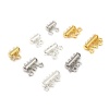 Picture of Copper 4 Holes Magnetic Clasps Rectangle Gold Plated Can Open 26mm x 21mm, 3 PCs