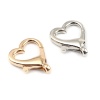 Immagine di Zinc Based Alloy Keychain & Keyring Gold Plated Heart 26mm x 22mm, 1 Packet ( 10 PCs/Packet)