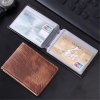 Picture of Faux Leather Driving License ID Card Holders Khaki 10cm x 7cm, 1 Piece