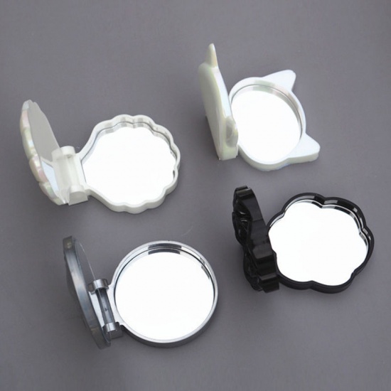 Picture of Glass Mold For Jewelry Making Mirror Lens Round White 56mm Dia., 1 Set ( 10 PCs/Set)