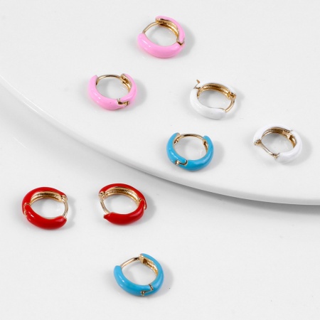 Brass Hoop Earrings 1 Pair