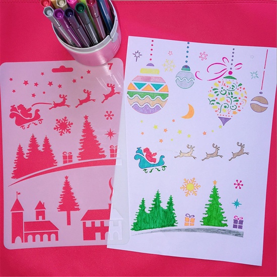 Immagine di PET Christmas Children DIY Drawing Template