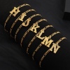 Picture of Anklet Gold Plated Capital Alphabet/ Letter Message " Z " 21.8cm(8 5/8") long, 1 Piece