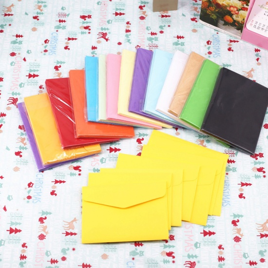 Picture of Paper Pure Color Envelope Rectangle Lemon Yellow 11.5cm x 8.2cm, 20 PCs