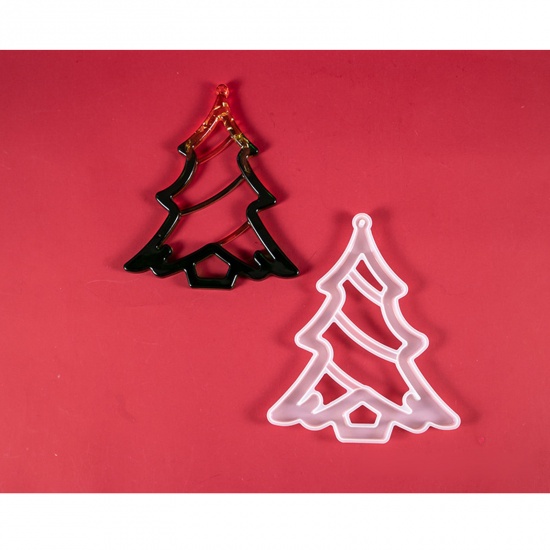 Immagine di Silicone Muffa della Resina per Gioielli Rendendo Renna di Natale Bianco 18.6cm x 12.8cm, 1 Pz