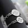 Picture of 316L Stainless Steel Blank Stamping Tags Bracelets Silver Tone